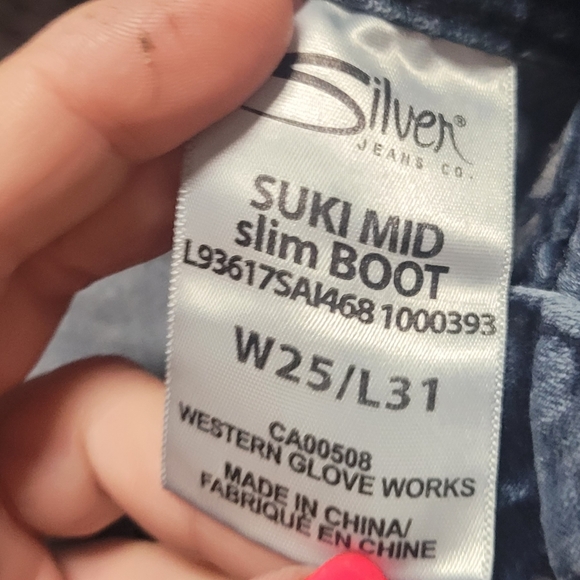 Silver Suki Mid Slim Boot 25x31 - Picture 4 of 4